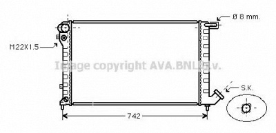 AVA QUALITY COOLING cn2145 -  Радиатор, охлаждение двигателя